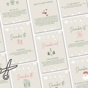 Mindful Advent Calendar for Adults, Christmas Countdown, Activity Cards,  DIY Advent Calendar, Adult Advent Calendar for Her and Him - Etsy