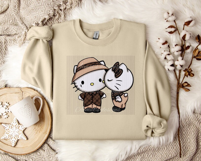 Chicano Hello Kitty Love Crewneck - Etsy
