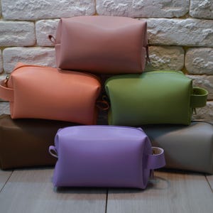 Borsa per cosmetici personalizzata primaverile, borsa per cosmetici personalizzata per la spiaggia, borsa per cosmetici piccola, borsa per cosmetici da viaggio, borsa per il trucco minimalista