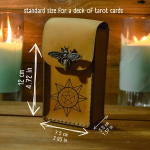 Porta carte dei tarocchi in pelle personalizzato, porta tarocchi personalizzato, porta tarocchi in pelle, porta tarocchi in pelle, porta carte dei tarocchi, borsa tarocchi in pelle