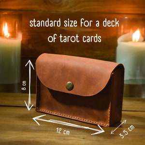 Porta carte dei tarocchi in pelle personalizzato, porta tarocchi personalizzato, porta tarocchi in pelle, porta tarocchi in pelle, porta carte dei tarocchi, borsa tarocchi in pelle