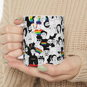 Pride Ceramic Mug | Pride Flag Mug | Rainbow Coffee Mug | Gay Pride | LGBTQ Pride | Pride Gifts | Gay Gift  | Pride cup  | lgbtq cup
