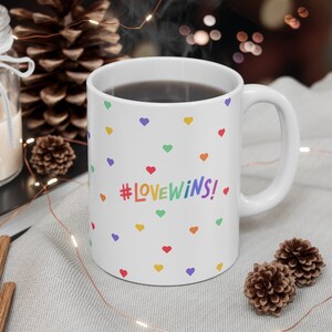 Pride Ceramic Mug | Pride Flag Mug | Rainbow Coffee Mug | Gay Pride | LGBTQ Pride | Pride Gifts | Gay Gift  | Pride cup  | lgbtq cup