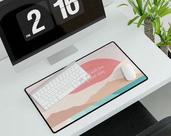 Boho Desk Mat, Cottagecore mouse pad, Home Decor gift, Boho trendy mouse pad, Mouse Mat, Desk Pad for Work Game Office Home, Sunset desk mat