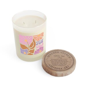 Scented Candle Flower, Flower Candle, Home decor gift, Gift for flower lover, Wild Flower candle, Scented Candle gift, Trendy candle, Boho