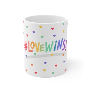 Pride Ceramic Mug | Pride Flag Mug | Rainbow Coffee Mug | Gay Pride | LGBTQ Pride | Pride Gifts | Gay Gift  | Pride cup  | lgbtq cup