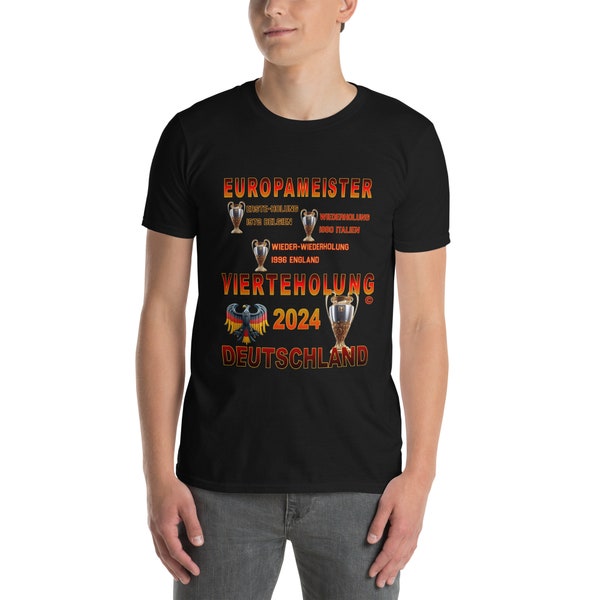 VIERTEHOLUNG Unisex T-Shirt (Schwarz)