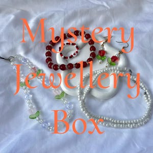 Handmade Beaded Jewelry Mystery Bag: Bracelets, Rings, Earrings