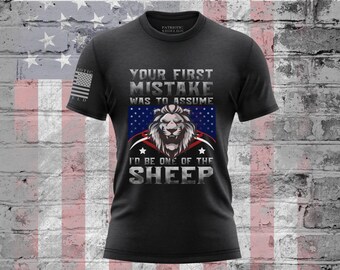 Heart Of A Lion T-Shirt, Patriotic Shirts, American Flag USA Tee, Freedom Patriot Shirt, Merica T Shirt, Republican Apparel Conservative