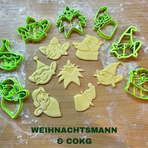 Santa Claus & CoKG Cookie Cutter Cookie Cutter Form Cookie Mold Biscuit Mold Clay Fondant Fimo Clay Modeling Clay or similar