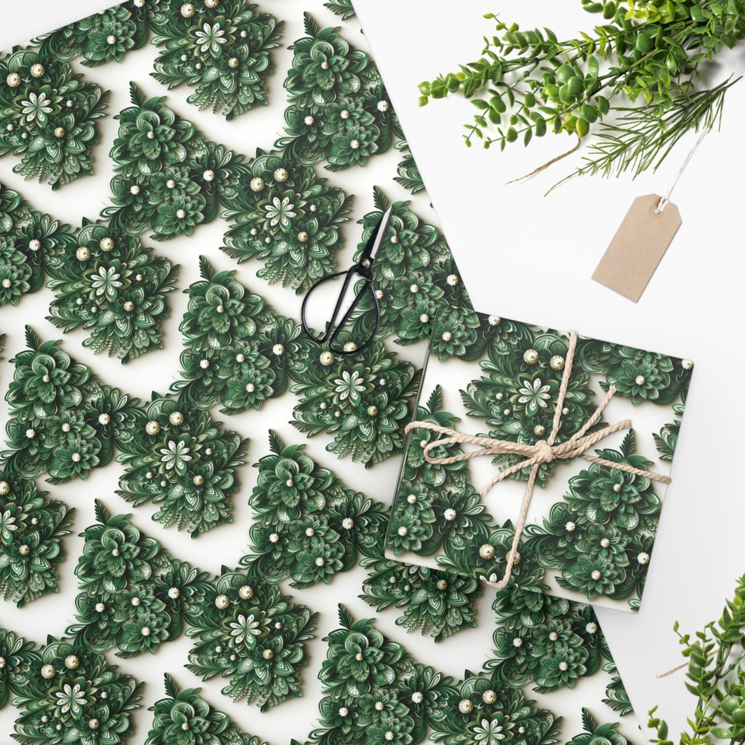 Cartoon Christmas Wrapping Paper 