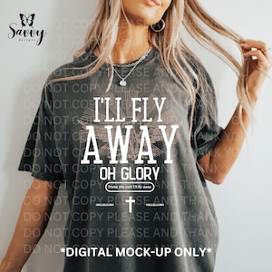 I'll Fly Away, Christian Lyrics, PNG, T-shirt design download, Christian, Faith inspired files, Jesus Lover, Jesus Tees, Hymnal Lyrics