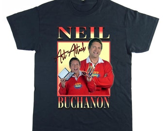 Art Attack T-shirt, Neil Buchanon Homage Tee, British Television, Childrens TV Funny Top, Vintage, Popular Tv, T-shirt for Artists