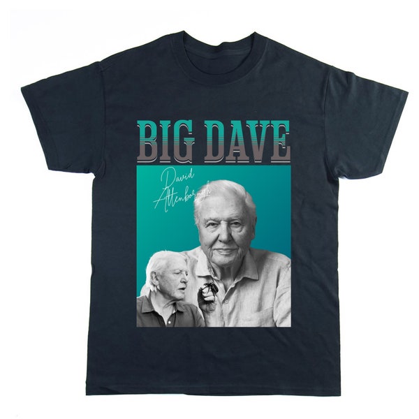 David Attenborough Tshirt, Sir David Attenborough Fans , Natural Historian, Blue Planet Tee, Graphic T-shirt, Planet Earth Gifts, Homage Tee