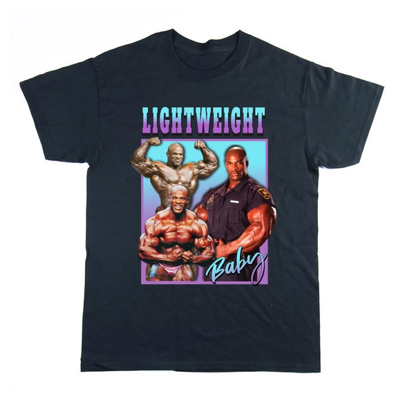  ロニー・コールマン Tシャツ M 軽量ベビー、ロニー コールマン、軽量ボディビルダー、ジム ラバー T