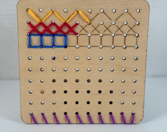 Montessori Stitching Board