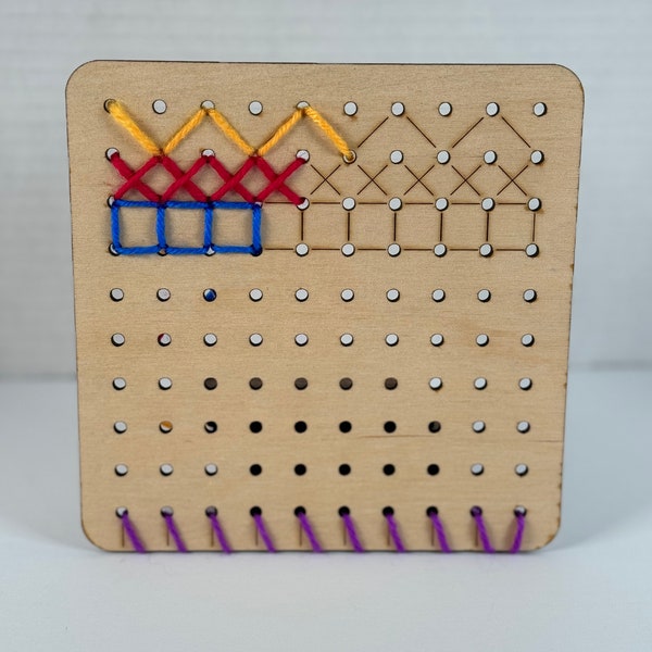 Montessori Stitching Board