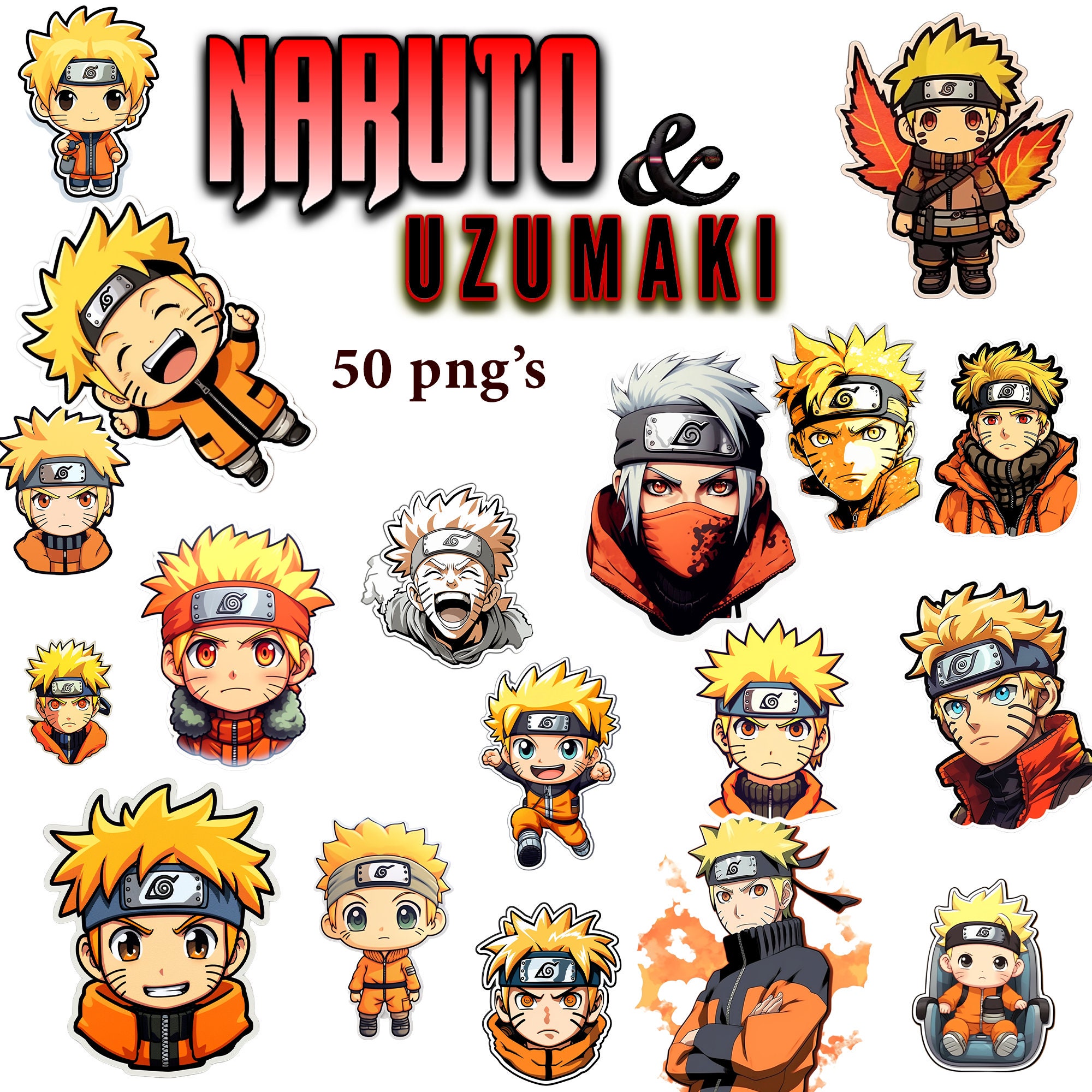 Uzumaki Naruto Anime 3D Motion Sticker Creative Car Sticker Decorative  Mirrors Notebook Luggage Wall Stickers For Kids Rooms
