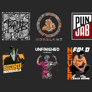 Punjabi Love & Sidhu Moosewala Design | Instant Download | For True Fans