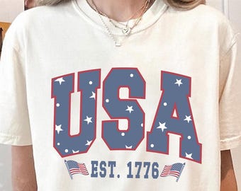 USA EST 1776 Shirt, Independence Day Shirt, 4th Of July Shirt, America Shirt, Fourth Of July Shirt, USA Shirt, America Retro Shirt