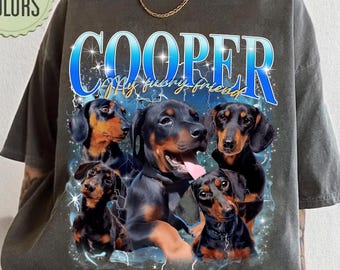 Custom 100% Cotton Pet Shirt: One Day Proof, Custom Pet Photos With Name S-4XL
