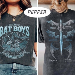 Acotar Double-sided Bat Boys Shirt, Bat Boys Tee, Bat Boy Fan Shirt, The Night Court Illyrians Shirt, Rhysand Cassian Azriel, Bookish Gift