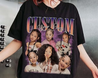Custom Bootleg Rap Tee, Custom Photo Shirt, Vintage Graphic 90s Tshirt, Girl Friend Tee, CUSTOM Your Own Bootleg Idea Here, Gift For Her