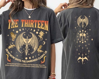 The Thirteen Throne Of Glass Comfort Colors Shirt, Vintage Manon Blackbeak Shirt, The Thirteen Shirt, Throne of Glass Tshirt, Bookish Gift