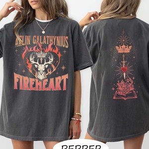 Throne Of Glass Fan Comfort Colors Shirt, Fireheart Aelin Galathynius Shirt, Kingsflame The Thirteen, Throne of Glass Merch, Bookish Shirt