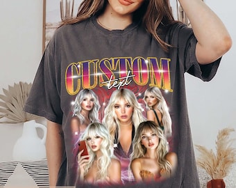 Custom Bootleg Girlfriend Boyfriend Shirt, Custom Photo Vintage Shirt, Personalized Face Shirt, Custom Girlfriend T-Shirt, Custom Shirt
