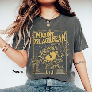 Vintage Manon Blackbeak Shirt, Throne of Glass Comfort Colors Shirt, The Thirteen Shirt, Abraxos Shirt, Throne of Glass Tshirt