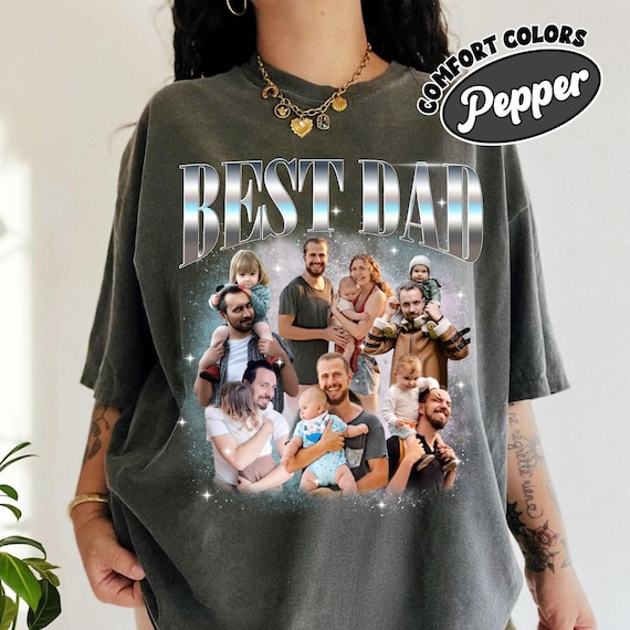 Custom Dad Shirt Portrait, Best Dad Shirt, Custom Father's Day Shirt, Fathers Day 2025 Shirt, Dad And Kids Shirt, Custom Dad Shirt