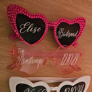 Personalised Heart Sunglasses