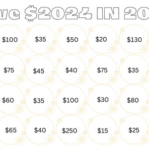 Save 2024 in 2024 Savings Challenge| Savings Printable|Low Income Savings For 2024| A6 Savings Challenge|