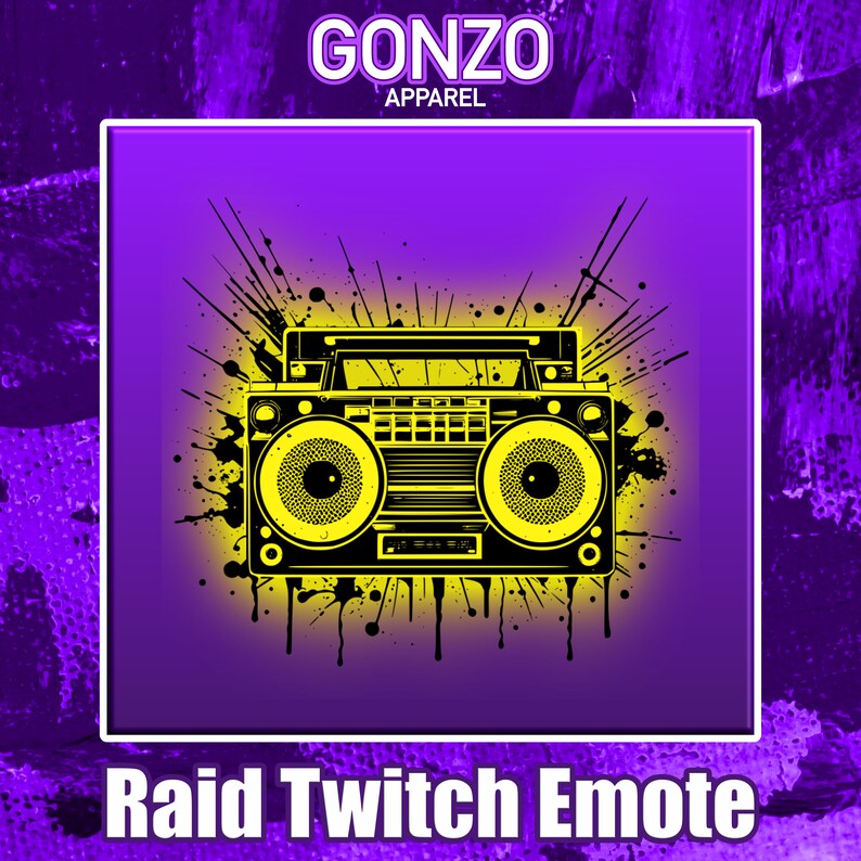 Boombox Twitch Emote, Twitch Emote, Discord Emote, Twitch Sub Emote