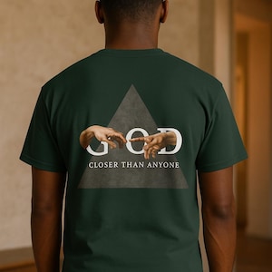 Connected with God Tee, Christian Streetwear Shirt, Jesus Faith Apparel, Unisex Religious Graphic T-Shirt, Inspirational Christian Gift