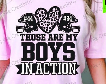 Football Mom SVG: Two Sons Team Design (Digital Download)