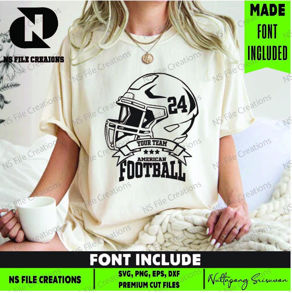 Custom Football Helmet SVG: Team Logo Cut File (Digital Download)