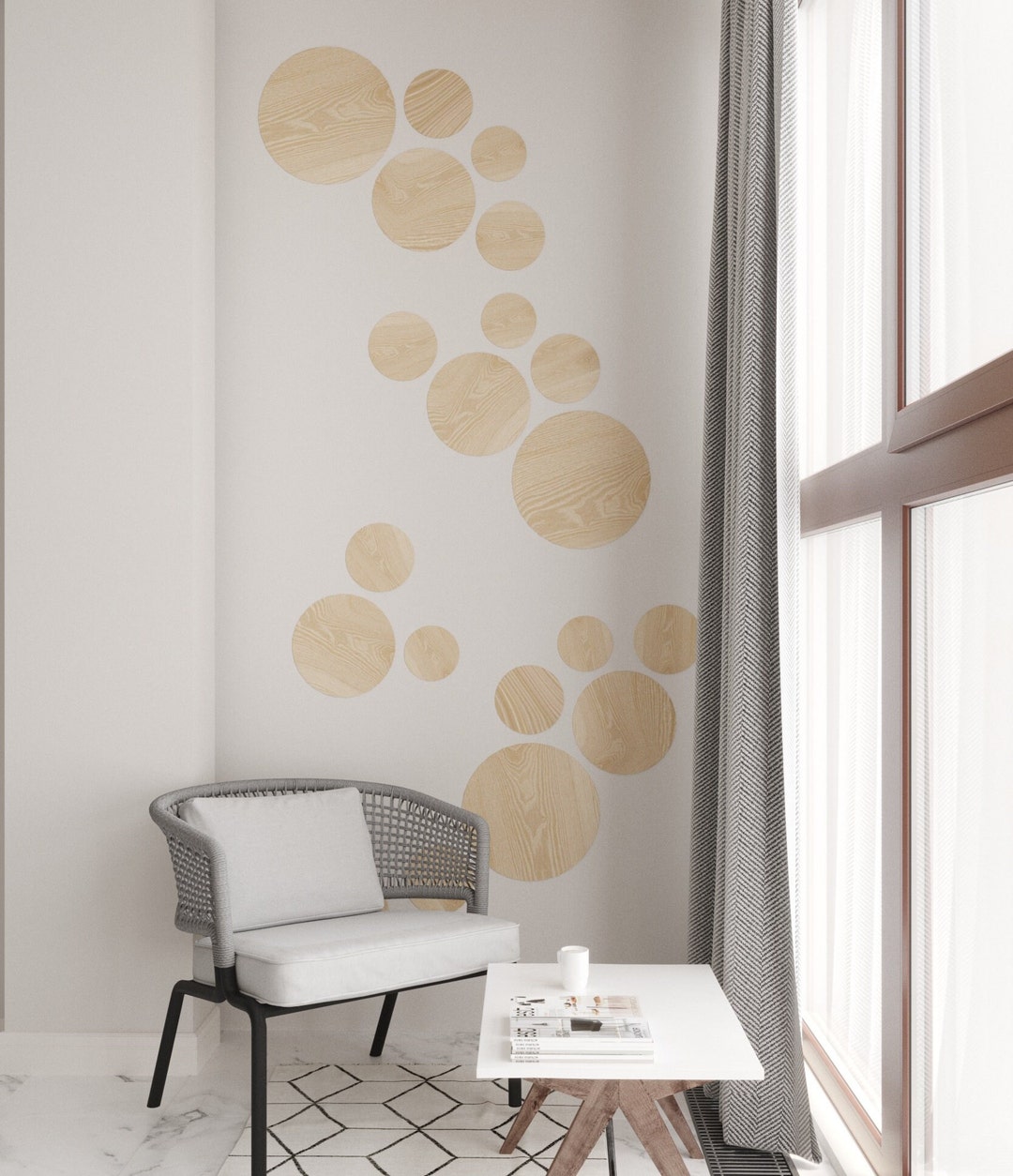 Real Wood Wall Panel Wood Strip Wall Decor Wooden Interior Etsy