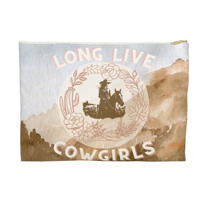Es lebe Cowgirls Western Make-up Tasche Western Accessoires Cowgirl Accessoires Kosmetiktasche Western Geschenk Cowgirl