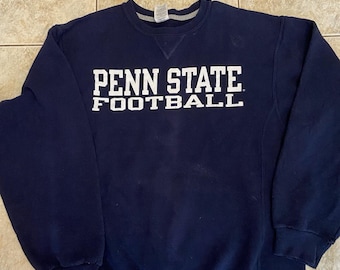 Vintage Penn State College Football Sweatshirt Sz Large 1990s Y2K