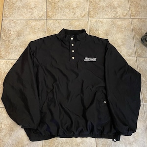 Vintage Microsoft Computer Light Jacket Windbreaker Sz XXL