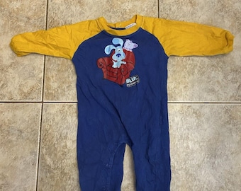 Vintage Blues Clues Romper Suit Sz Boys 12 MOS 90s