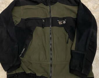 Sudadera vintage Mountain Hardwear de forro polar con cremallera, talla XL, años 90