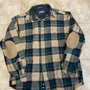 Pendleton Herren Vintage Wollflanellhemd Langarm, groß
