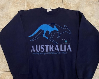 Felpa vintage australiana taglia XL anni '80 '90