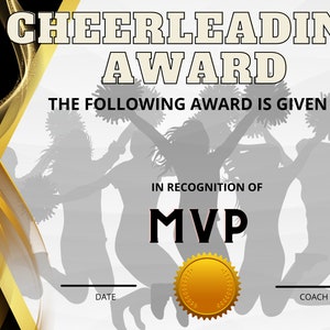 Certificaatbundel cheerleading awards 1