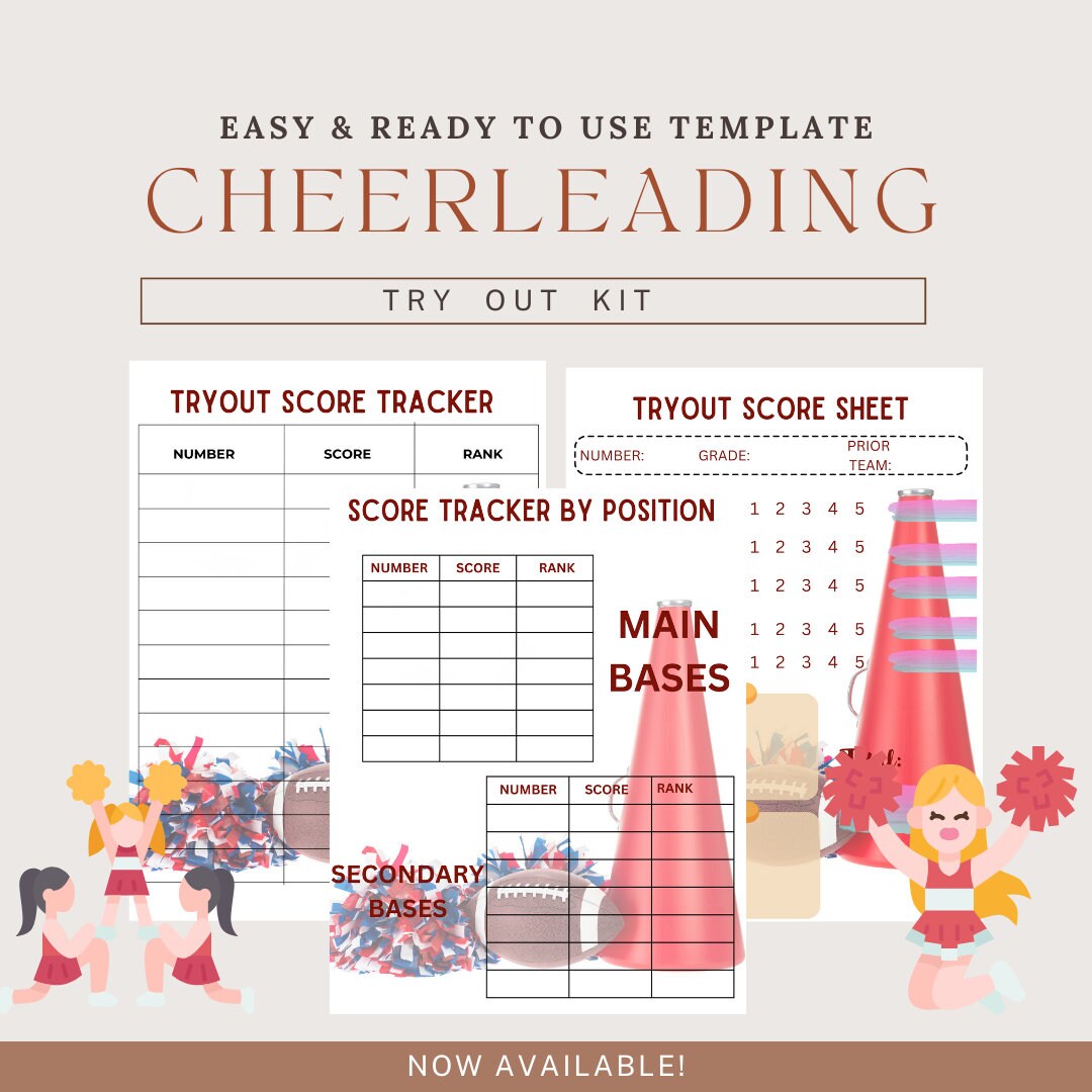 CHEERLEADING TRYOUT KIT Etsy