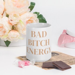 Bad B*tch Energy Custom Coffee Mugs | Personalized Ceramic Cups for Home & Office Use
