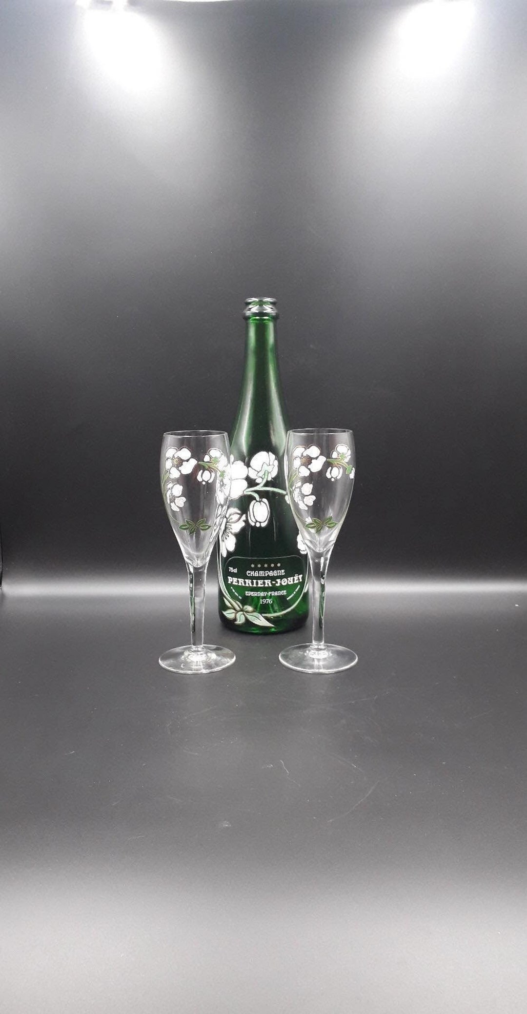 Seau à Champagne Perrier-Jouët Métal Argenté Vintage Années 1970 Rare